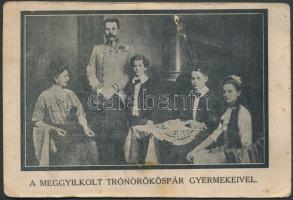 5 db háború előtti képeslap, uralkodók