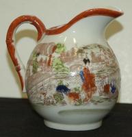 XIX. századi 6 személyes kézzel festett kínai porcelán teás készlet / Chinese chinaware tea-set