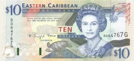 Kelet-Karibi Államok/Grenada 1993. (DN) 10$ T:I East Caribbean States/Grenada 1993. (ND) 10 Dollars C:Unc