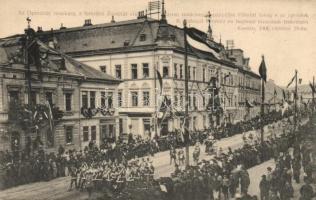 Kassa Rákóczi´s tomb taken to the cathedral 1906