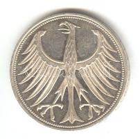 NSZK 1973F 5M Ag T:exPP
GFR 1973F 5 Mark Ag C:exPP