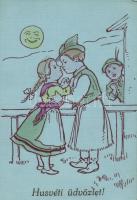 Easter, Child couple, Hungarian folklore