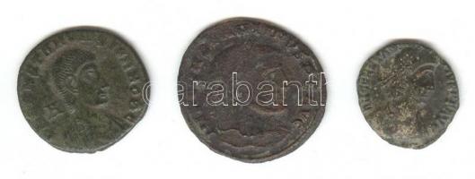 Római Császárság 3db kisbronz T:2-,3
