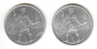 Német Birodalom/Weimari Köztársaság/ Freiberg/Staatl. Sächs. Hüttenwerke 1923. 1.000.000M Alu (2x) T...