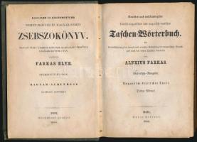 Farkas Elek: Legújabb és legtömöttebb Német-Magyar és Magyar Német zsebszókönyv a magyar nyelv ujabb...
