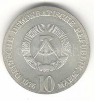 DDR 1976. "C.M. v. Weber" 10M ezüst T:1