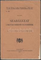 1918 Szabályzat a magyar nemesség elnyerésére, Pallas Irodalmi és Nyomdai Rt., a M. kir. Honvédelmi Ministerium kiadása