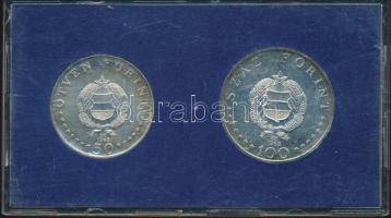 1968. 50Ft Ag + 100Ft Ag "Semmelweis" pár "MNB" plasztiktokban T:BU
