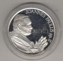1991. "János Pál pápa látogatása" ezüst 15,6g, díszdobozban T:PP
