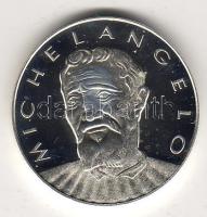 Modern emlékérem "Michelangelo" ezüst 15,9g, díszdobozban T:PP