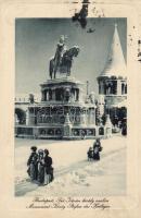 Budapest I. Halászbástya, Szent István szobor Emb.