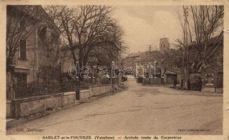 Sablet-pres-l'Ouveze, Arrive route de Carpentras / arriving road