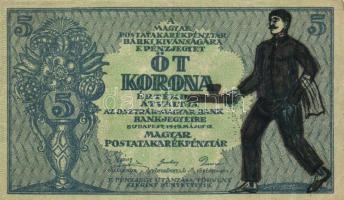 1919.május 19. 5K "Az Osztrák-Magyar Bank..." gúnyrajzzal T:II-