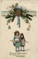 Christmas, children litho