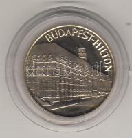 Modern emlékérem "Hilton" ezüst 12,5g, díszdobozban T:PP