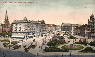 Vienna Mariahilferstrasse with tram