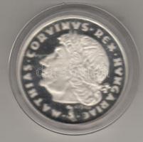 Modern emlékérem "Mathias Rex" ezüst 31,2g, díszdobozban T:PP