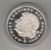 Modern emlékérem "Mathias Rex" ezüst 31,2g, díszdobozban T:PP