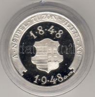 Modern emlékérem "Petőfi Sándor" ezüst 24,7g, díszdobozban T:PP