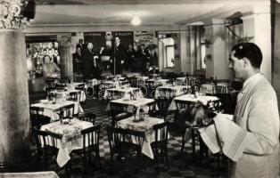Budapest XIV. Ezerjó Étterem belső (1955) (EB)