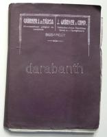 cca.1910 Wörner J. és Társa Malomépítészeti vállalat gépgyár és vasöntöde Budapest Váczi út 48. cca. 100p. eredeti karton borításban