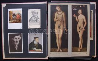 az 1500 évekbeli német festők képeiből saját készítésű gyűjteményes album 146 képből, főleg portré c...