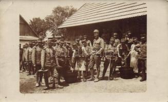 Military WWI hungarian soldiers, group photo  (EK)