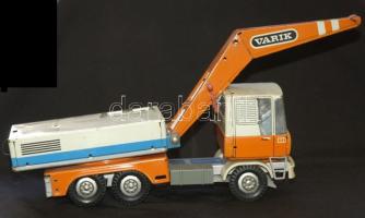 Kis lemezjáték darus autó, mozgatható részekkel