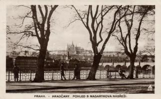 Praha castle and Masaryk quay