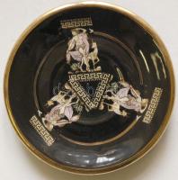 6 személyes görög mintás aranyozott kávés szett eredeti dobozban /
greek coffee sett