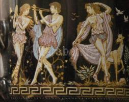 6 személyes görög mintás aranyozott kávés szett eredeti dobozban /
greek coffee sett