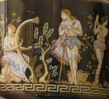 6 személyes görög mintás aranyozott kávés szett eredeti dobozban /
greek coffee sett