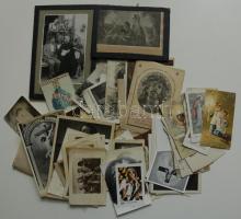 96 db régi szentkép sok litóval