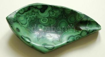 Dekoratív malahit  hamutál 12x6,5cm