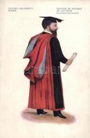 Oxford University robes, Doctor of science or lettres, convocation dress, Studentika