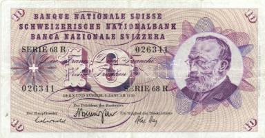 Svájc 1970. 10Fr + 20Fr T:III Switzerland 1970. 10 Francs + 20 Francs C:F