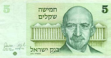 Izrael 1958. 1/2L (2x) + 1973. 5L + 1978. 5Sh + 1979. 100Sh T:II-,III
Israel 1958. 1/2 Lira (2x) + 1...