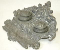 Századfordulós fém tintatartó kis hibával