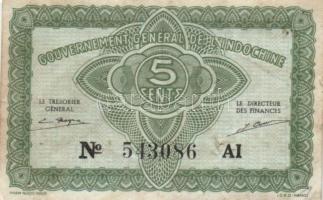 Francia Indokína 1942. 5c + 10c + Guinea 1981. 1s + Hongkong 1945. 1c T:I,II- French Indo-China 1942. 5 cents + 10 cents + Hong Kong 1945. 1 Cent C:Unc,VF