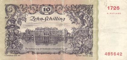 Ausztria 1945. 20Sch + 1950. 10Sch + 1956. 20Sch + 1967. 20Sch + 1969. 100Sch + 1986. 20Sch T:II,II-...