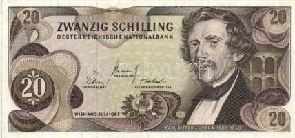 Ausztria 1945. 20Sch + 1950. 10Sch + 1956. 20Sch + 1967. 20Sch + 1969. 100Sch + 1986. 20Sch T:II,II-...