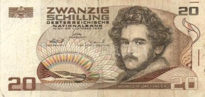 Ausztria 1945. 20Sch + 1950. 10Sch + 1956. 20Sch + 1967. 20Sch + 1969. 100Sch + 1986. 20Sch T:II,II-...