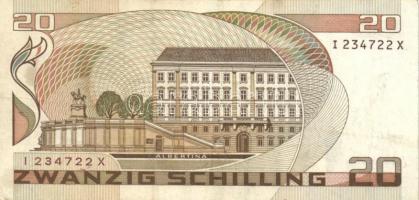 Ausztria 1945. 20Sch + 1950. 10Sch + 1956. 20Sch + 1967. 20Sch + 1969. 100Sch + 1986. 20Sch T:II,II-...