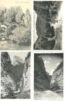 Erdélyi hegyek, szorosok - 4 db jó minőségű, régi képeslap