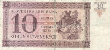 Csehszlovákia/Szlovákia/Cseh-Morva Protektorátus 1919-1988. 12db különféle bankjegy T:III,III-
Czech...