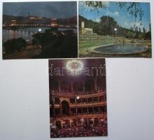 10 db túlnyomórészt használatlan, jó állapotú, magyar városképes COLORVOX képeslap (vegyes hanganyag...