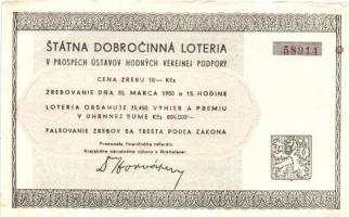 Csehszlovákia 1950-75. 2db különböző sorsjegy T:II
Czechoslovakia 1950-75. 2 different lottery ticke...