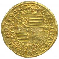 Habsburg Birodalom 1590. Dukát Au "II. Rudolf" Prága (3.46g) T:2,2- /
Habsburg Monarchy / ...