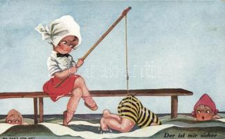 Fisherman, children, humor