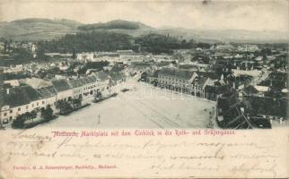 1899 Medgyes market place